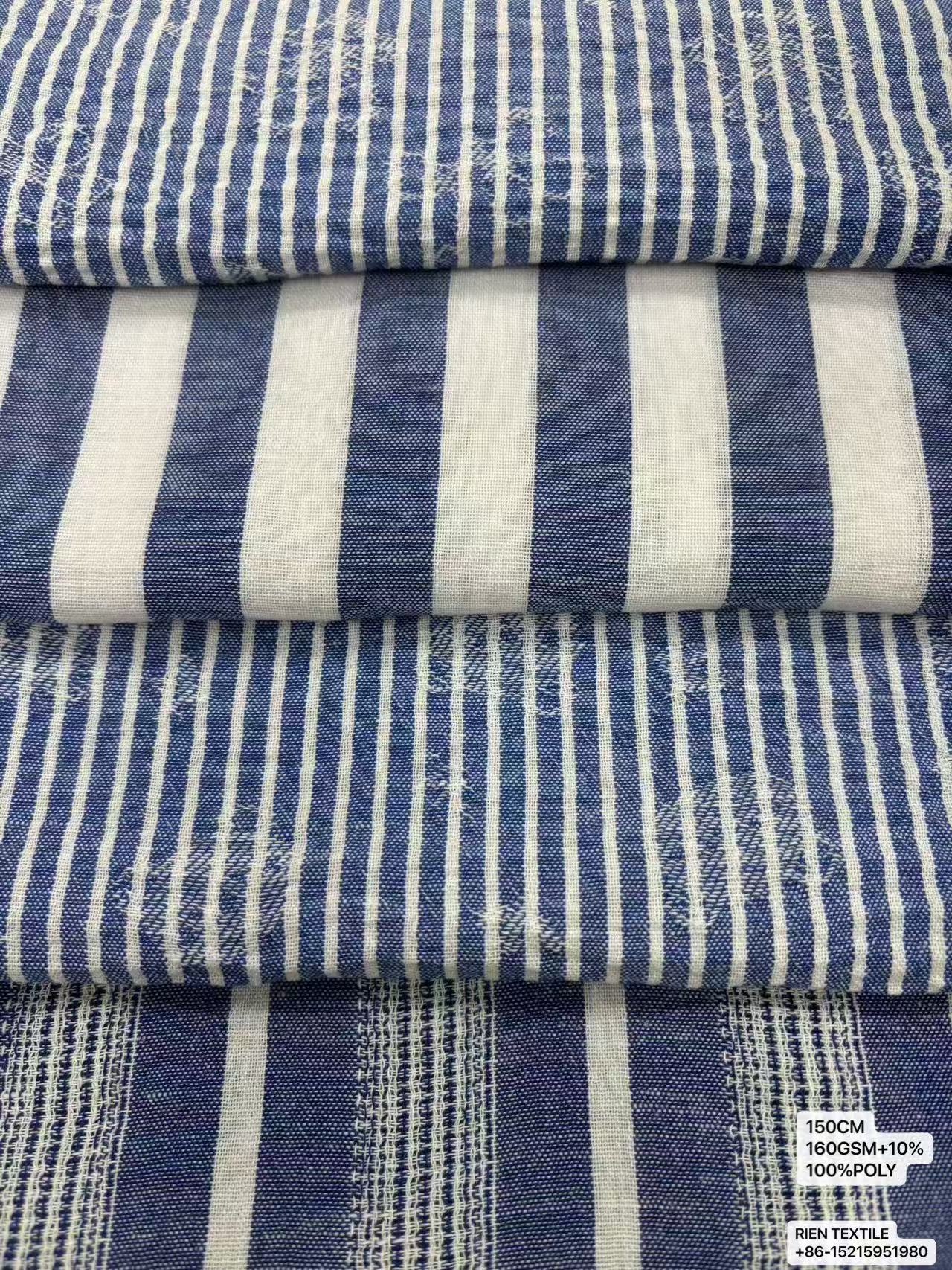 100%POLY Yarn‑Dyed Woven Jacquard